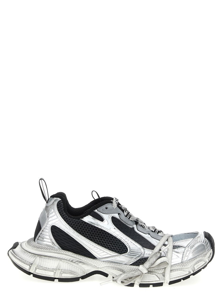 Balenciaga Chunky Used-Effect Mesh Sneakers With Reflective Overlays