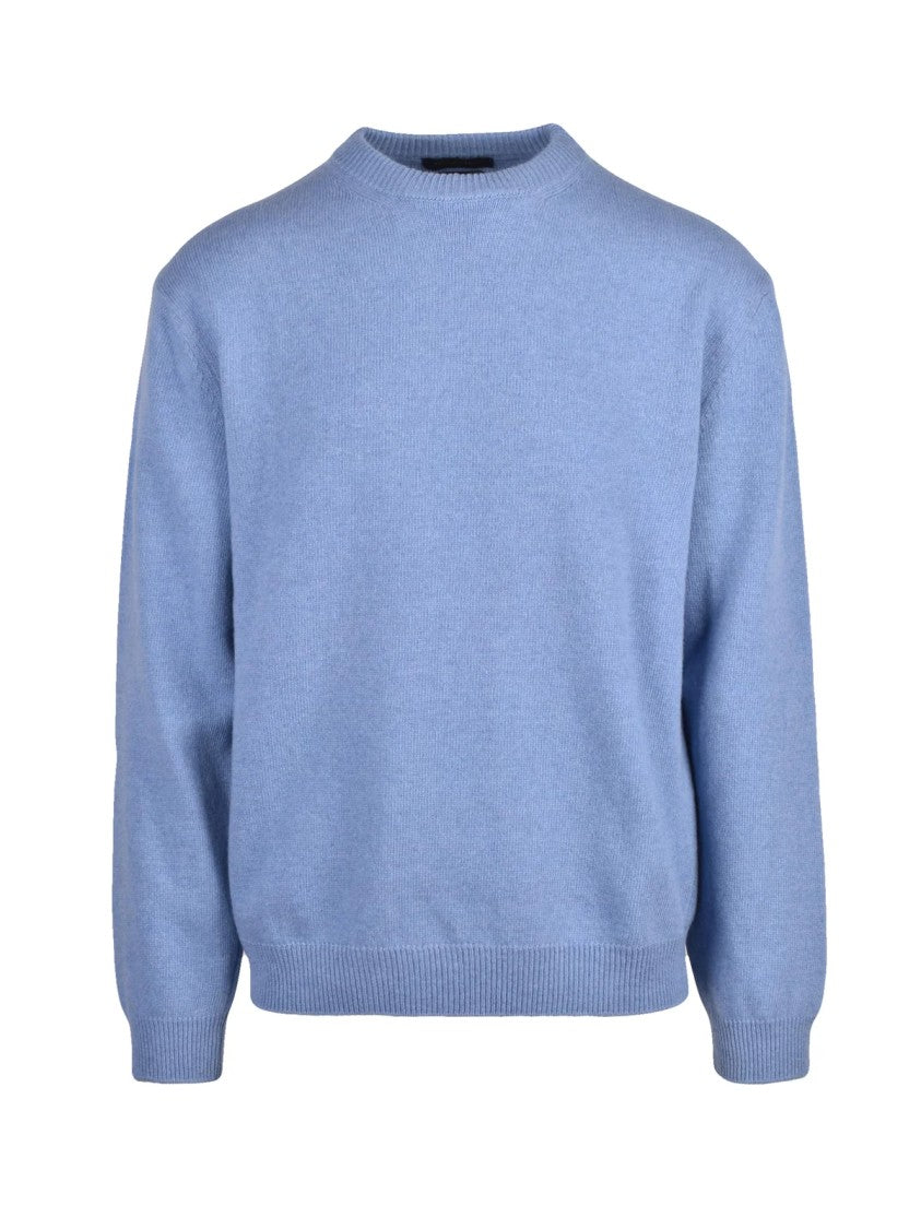 Daniele Fiesoli Crewneck Pullover In Soft Wool And Cashmere Blend