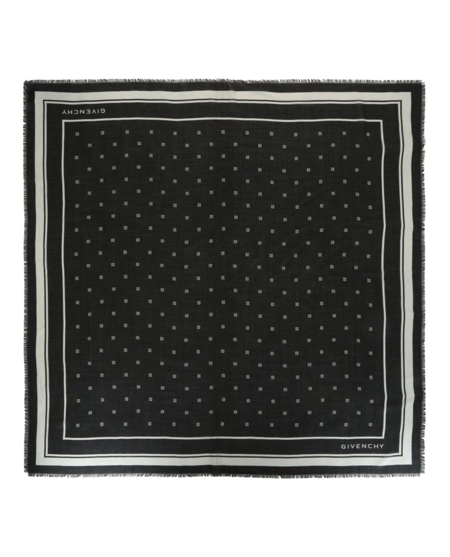 Givenchy 4G Shawl In Cashmere And Silk