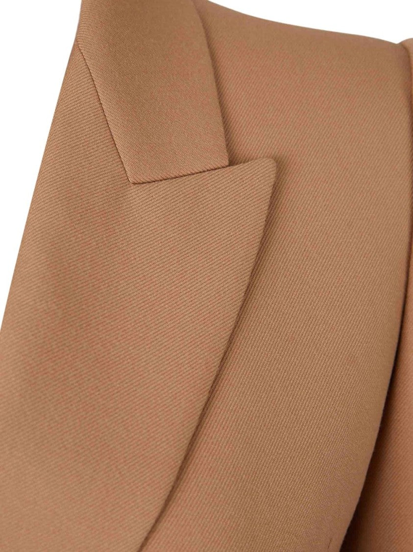 Chloé Tailored Brown Wool Blazer With Double-Breasted Closure
