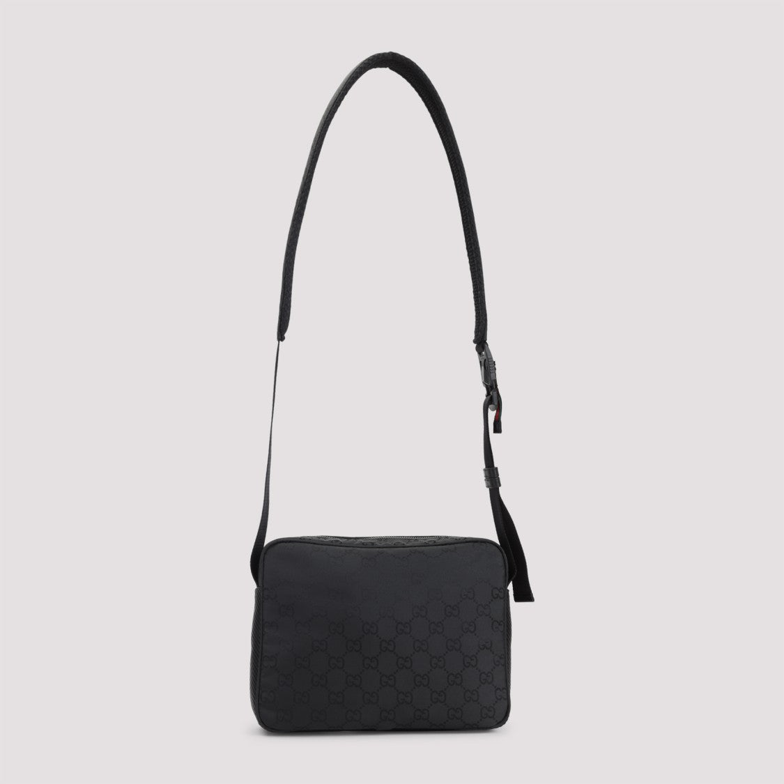 Gucci Rectangular Black Shoulder Bag With Textured Detailing