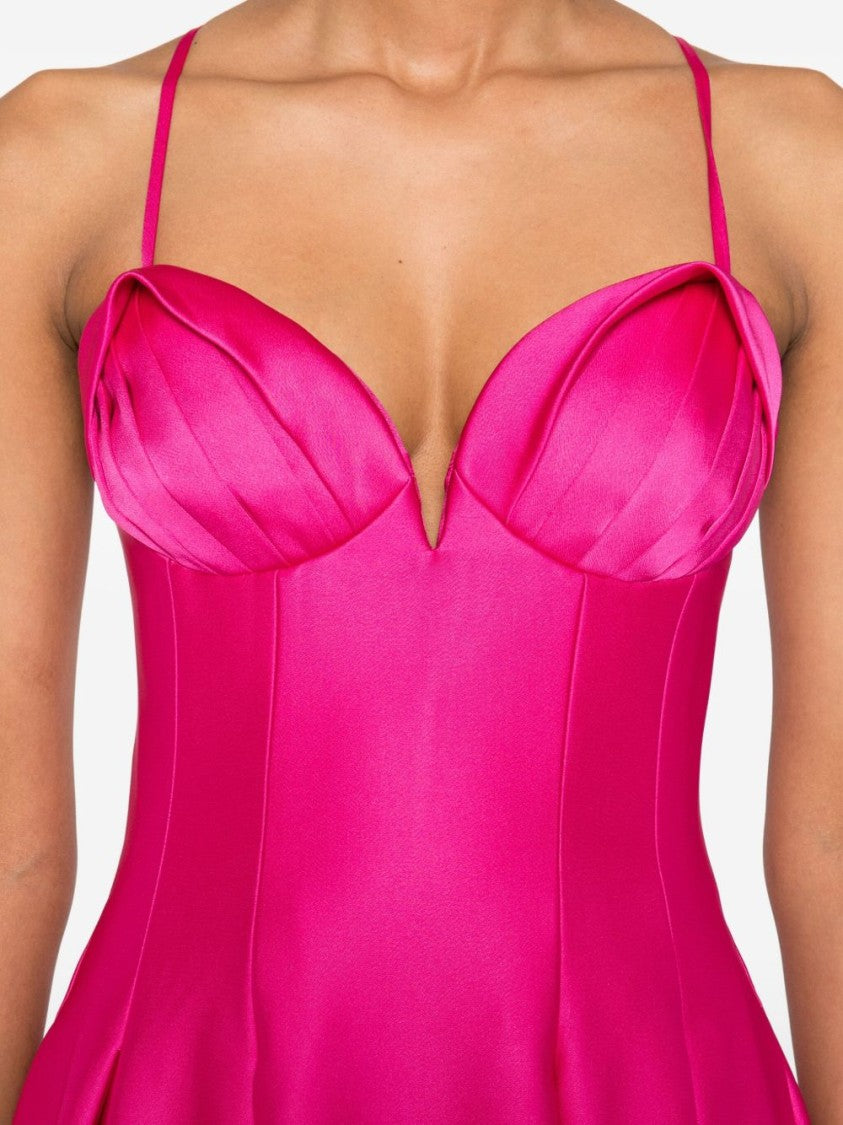 Rebecca Vallace Flared Midi Dress With Structured Cups