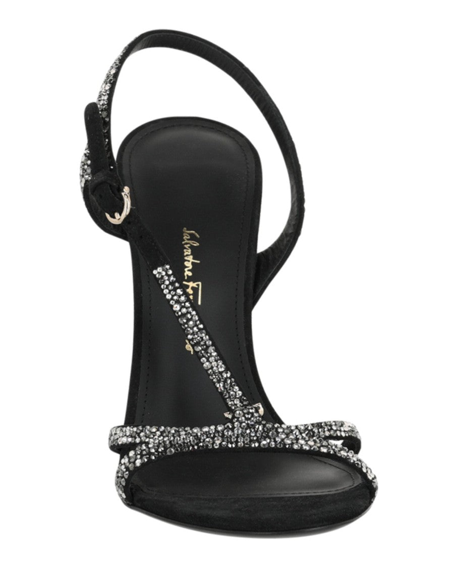 Ferragamo Jole X5 Crystal Embellished Heels