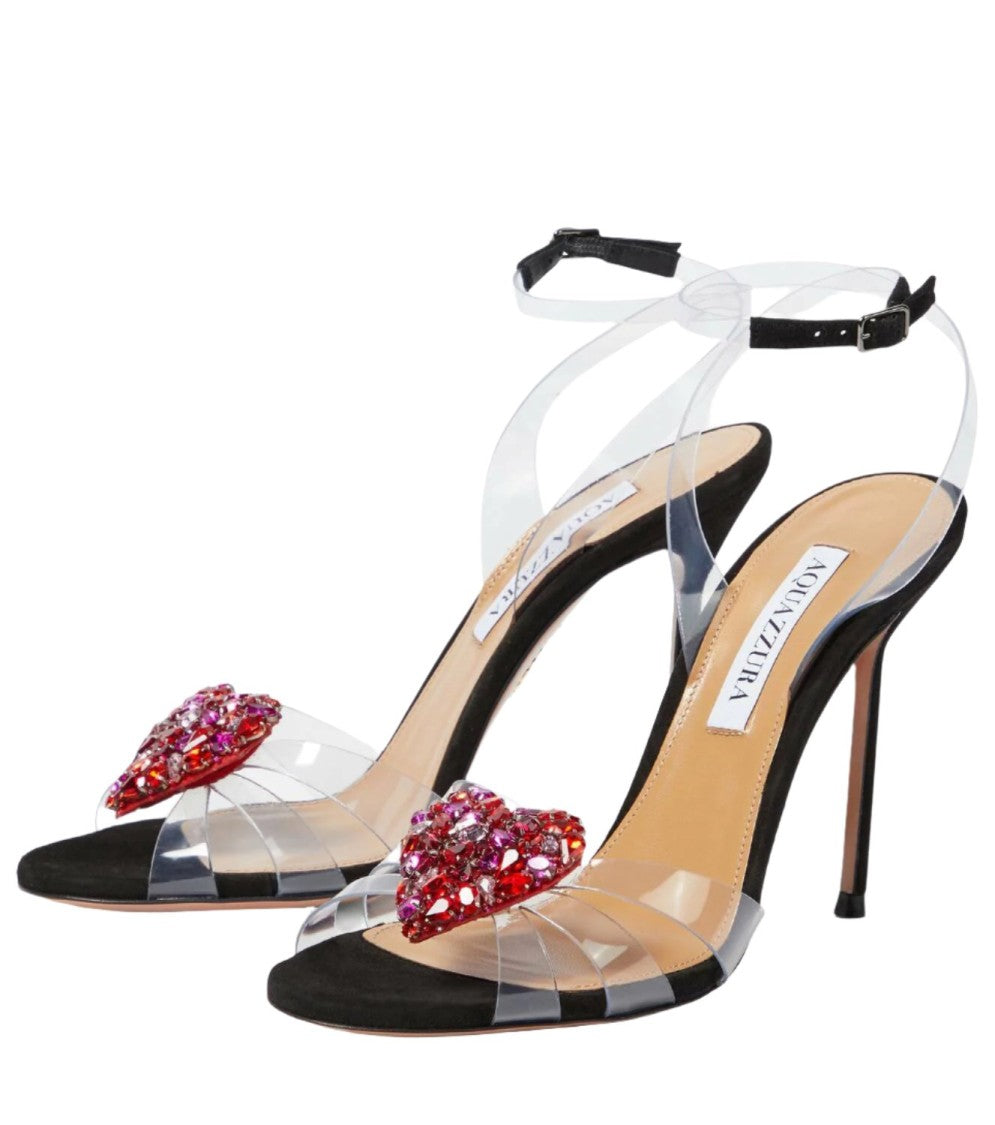 Aquazzura Love Me Plexi Sandal 105