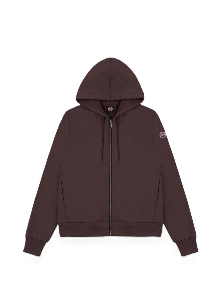 Colmar Burgundy Minimalist Zip-Up Hoodie
