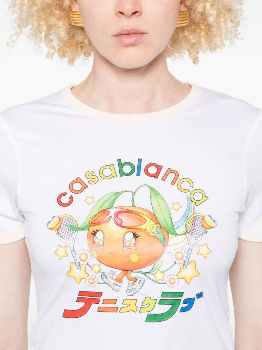 Casablanca T-Shirt With Playful Graphic Print