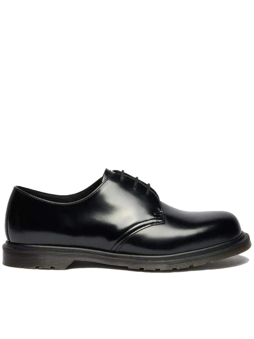 Dr. Martens Mayfare Polished Black Leather Derby Shoes