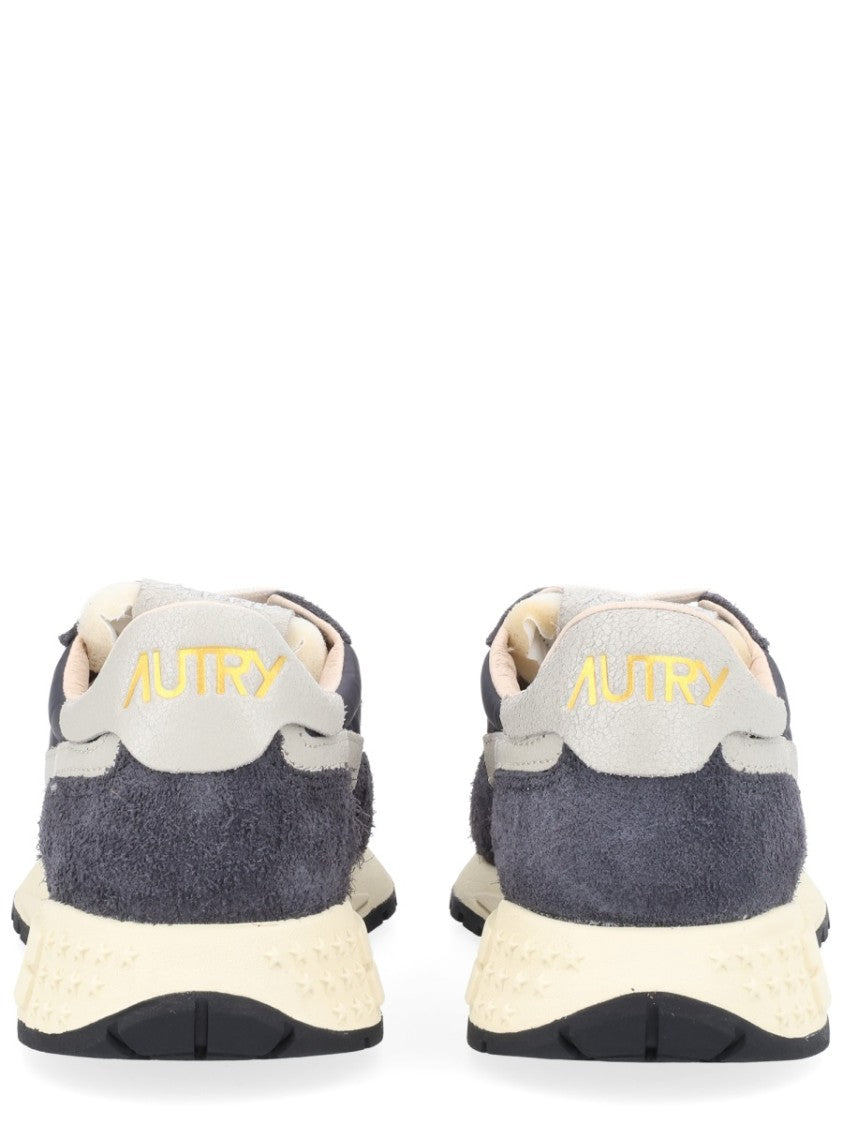 Autry Reelwind Low Textured Suede Nylon-Blend Sneakers
