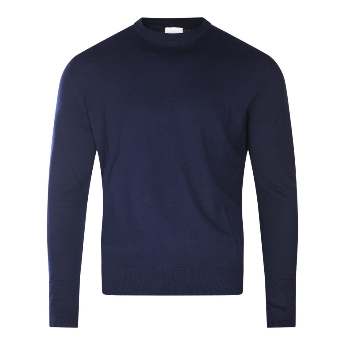 Eleventy Deep Blue Classic Crew Neck Sweater