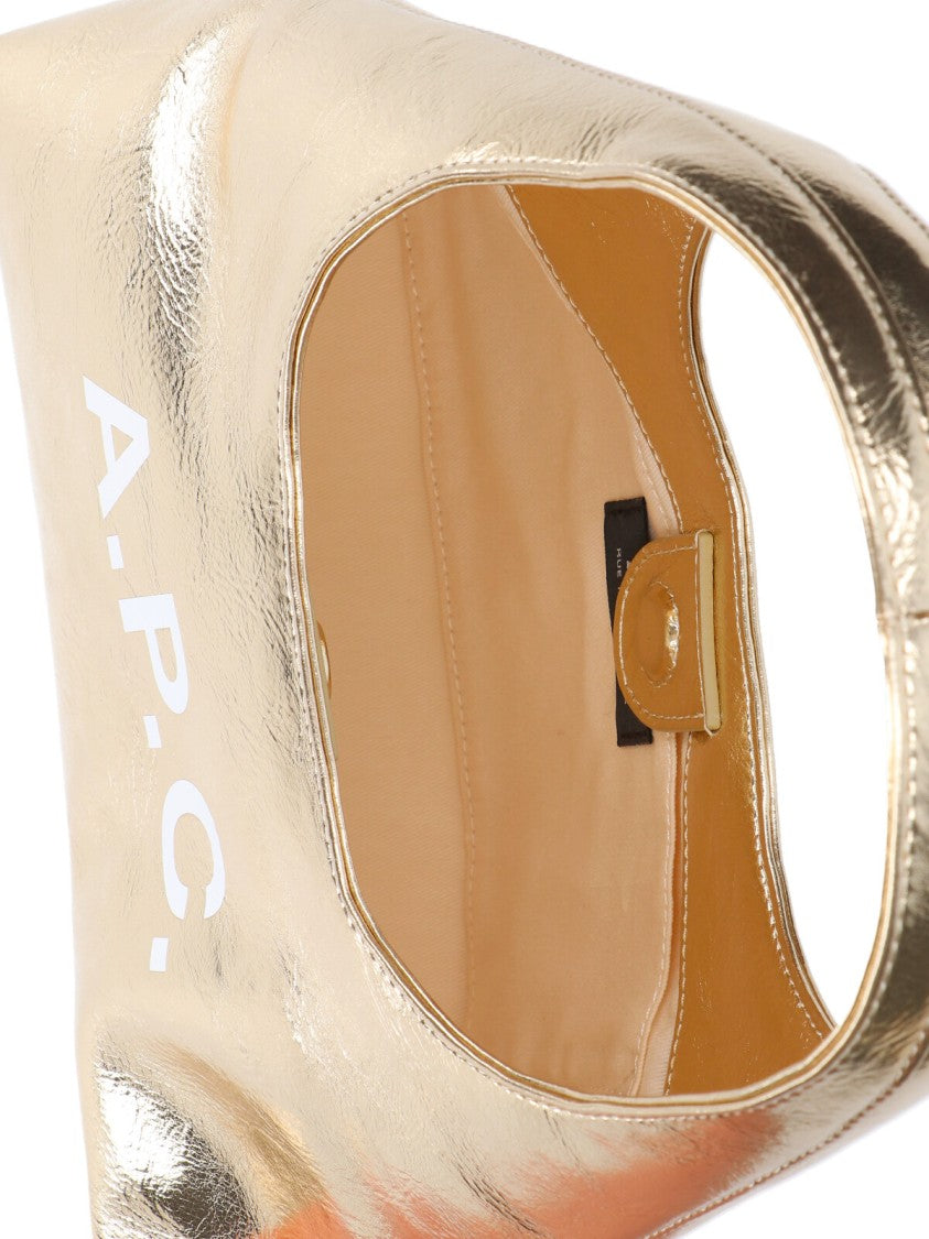A.P.C. Small Golden Shoulder Bag "Baby Ninon"