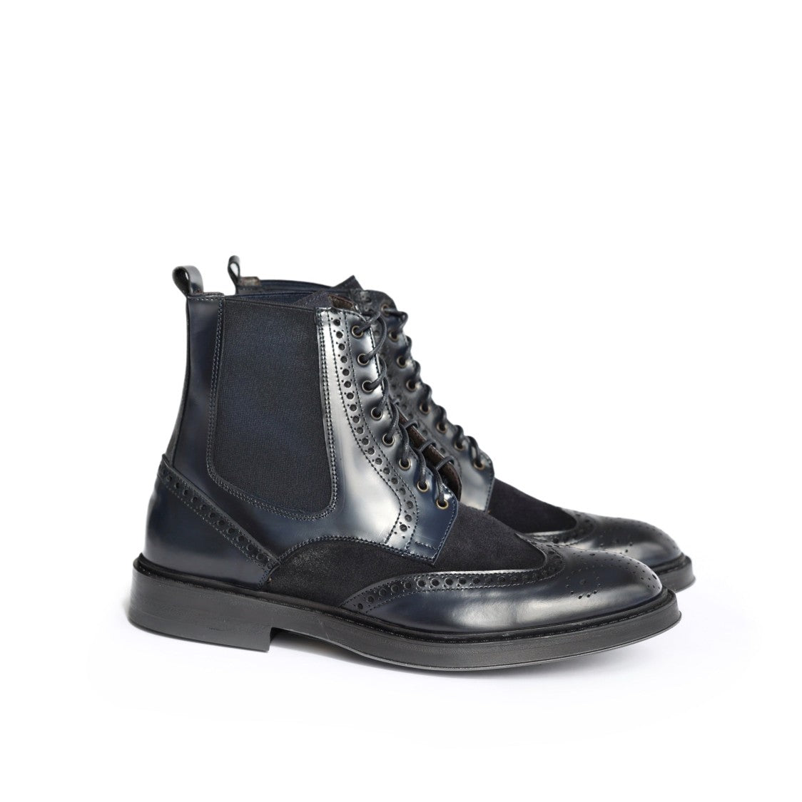 Ton Gout Brogue Ankle Boots With Lace-Up Front