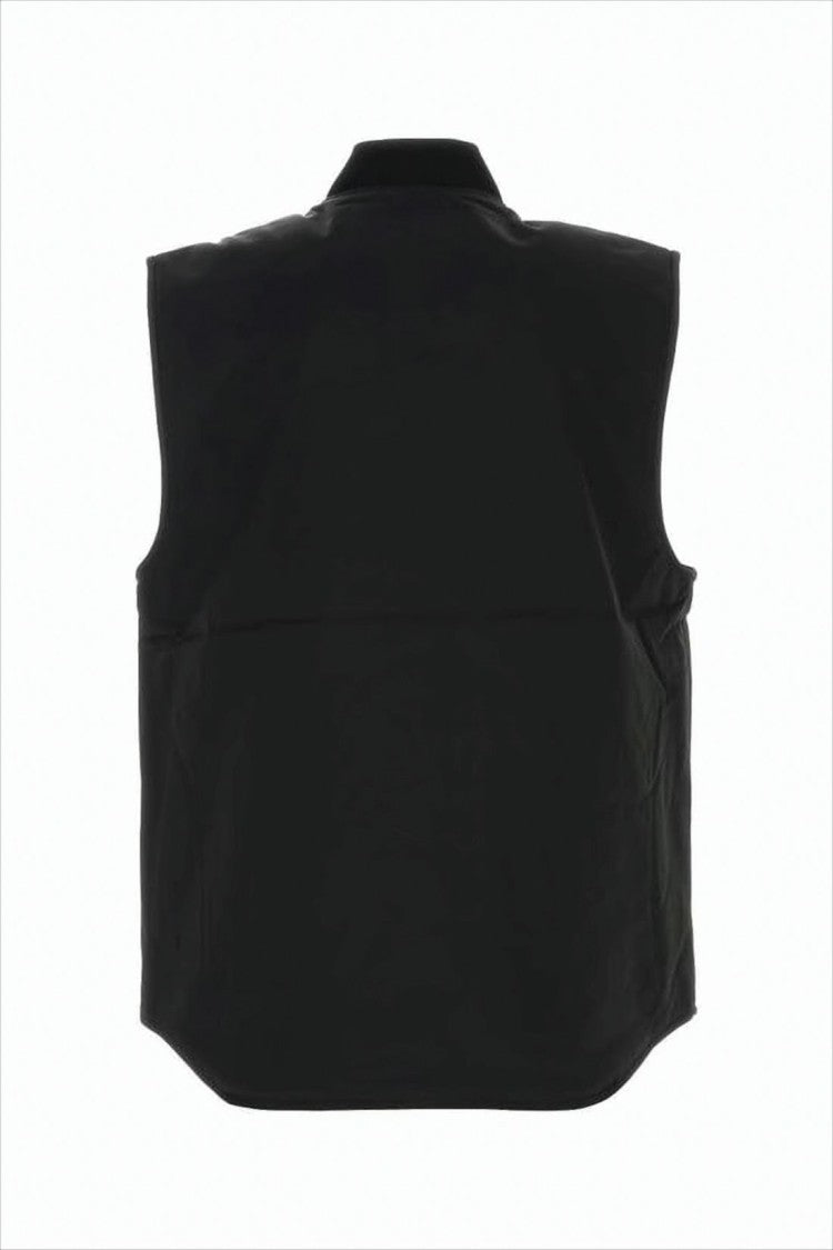 Carhartt Wip Black Sleeveless Vest With Front Zipper