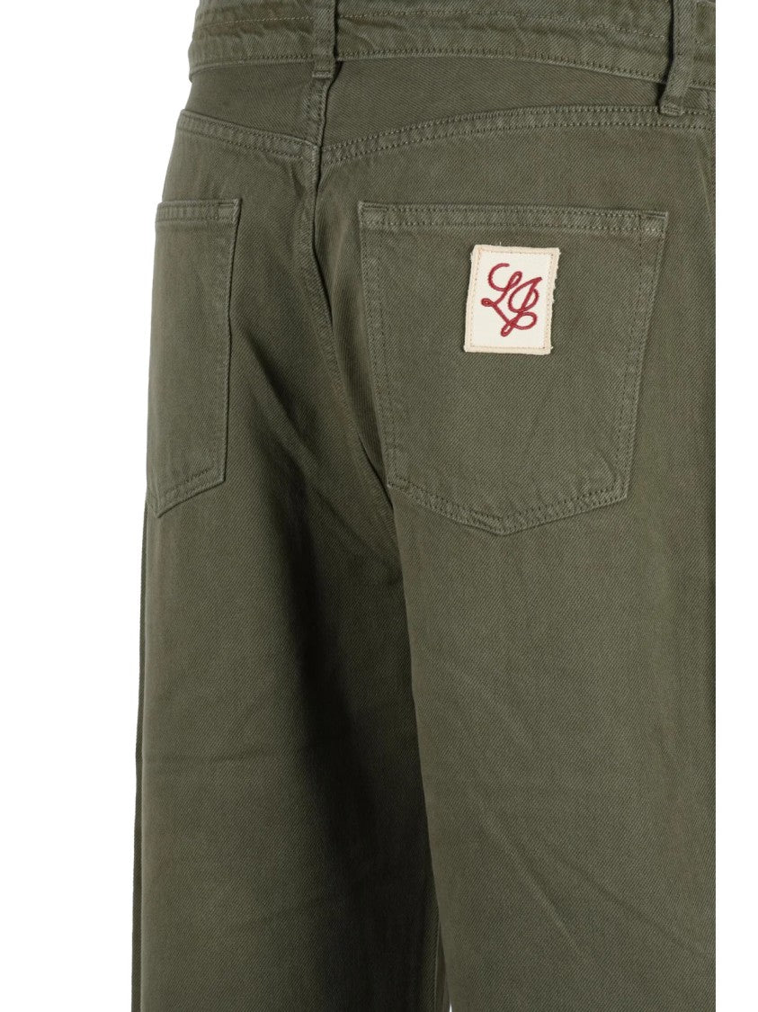 Liu Jo High-Waisted Wide-Leg Chino Trousers With Versatile Pockets