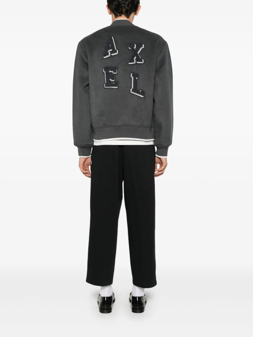 Axel Arigato Anthracite Grey Typo Varsity Jacket