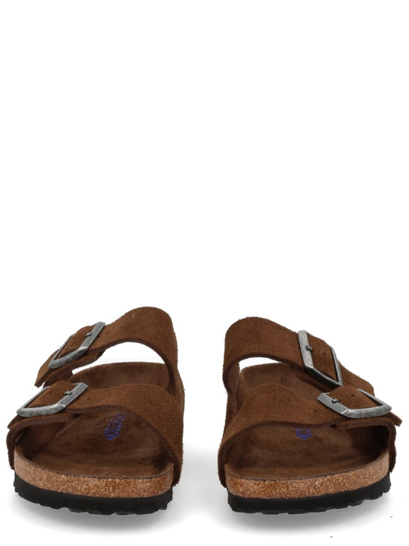 Birkenstock Brown Arizona Suede Leather Sandals