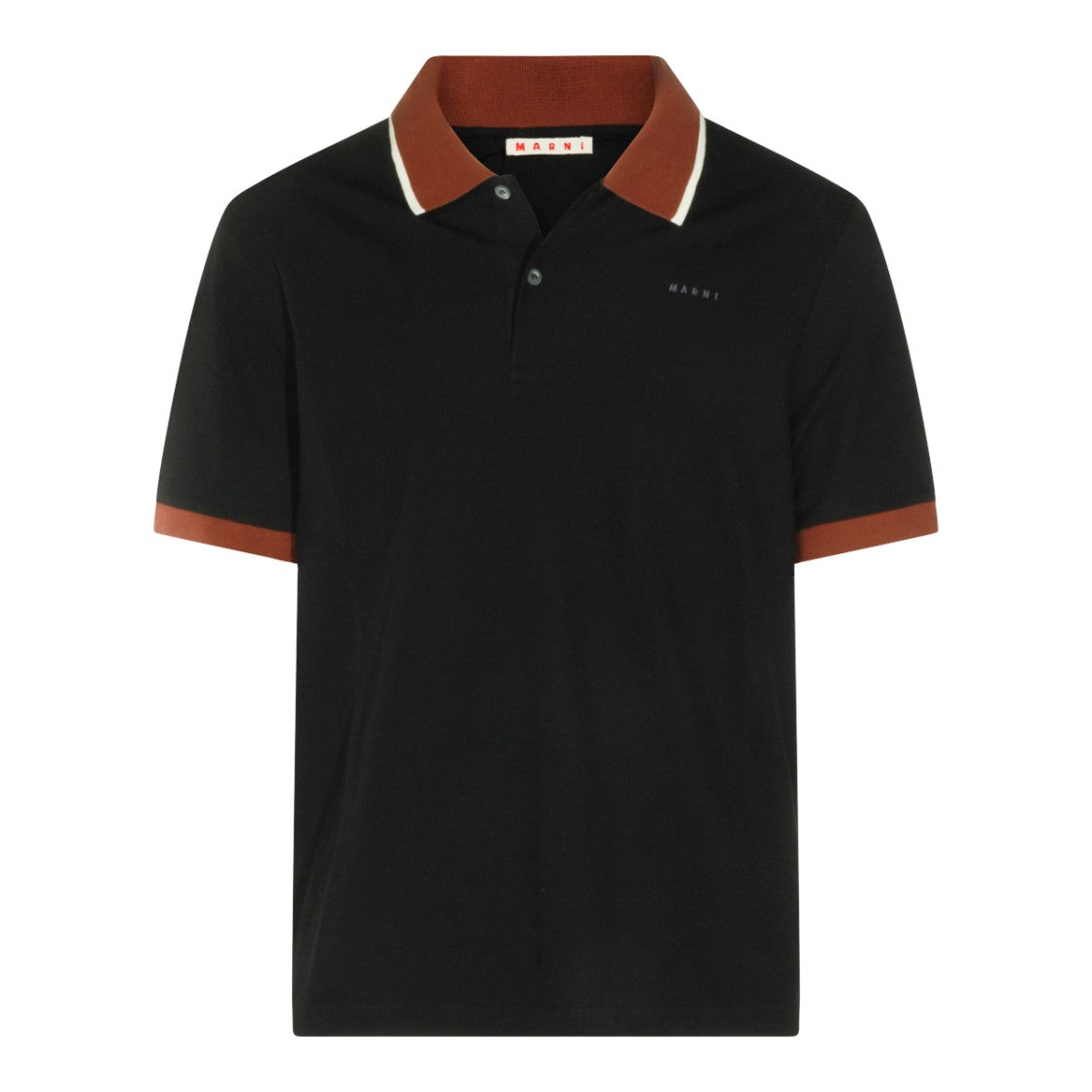 Marni Black Cotton Polo Shirt Polo Shirt