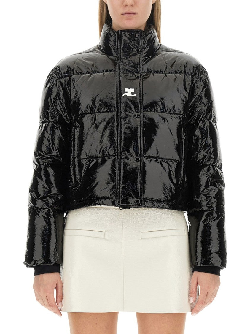 Courrèges Short Vinyl Down Jacket