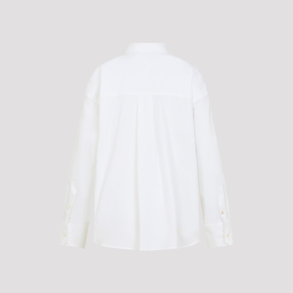 Max Mara White Long-Sleeve Cotton Shirt
