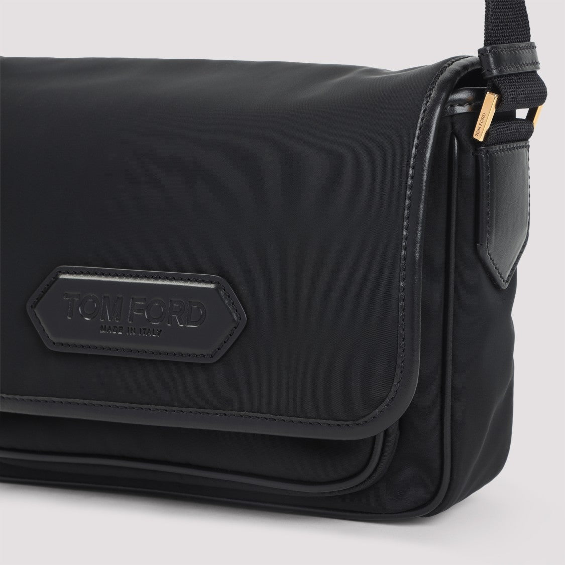 Tom Ford Messenger Black Polyester Shoulder Bag