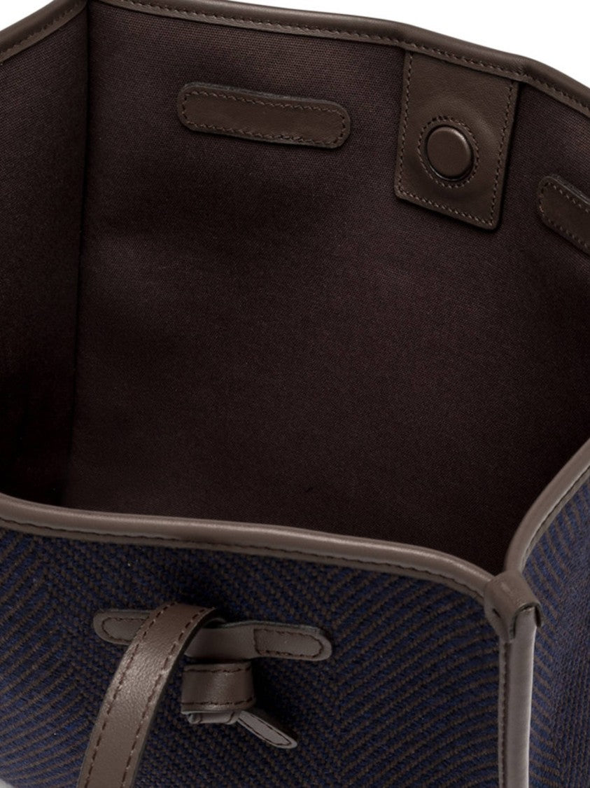 Gianni Chiarini Marcella Textured Herringbone Leather Tote