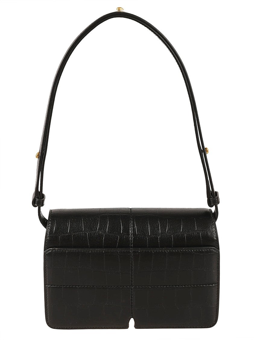 Burberry Textured Lamb Suede Shoulder Bag