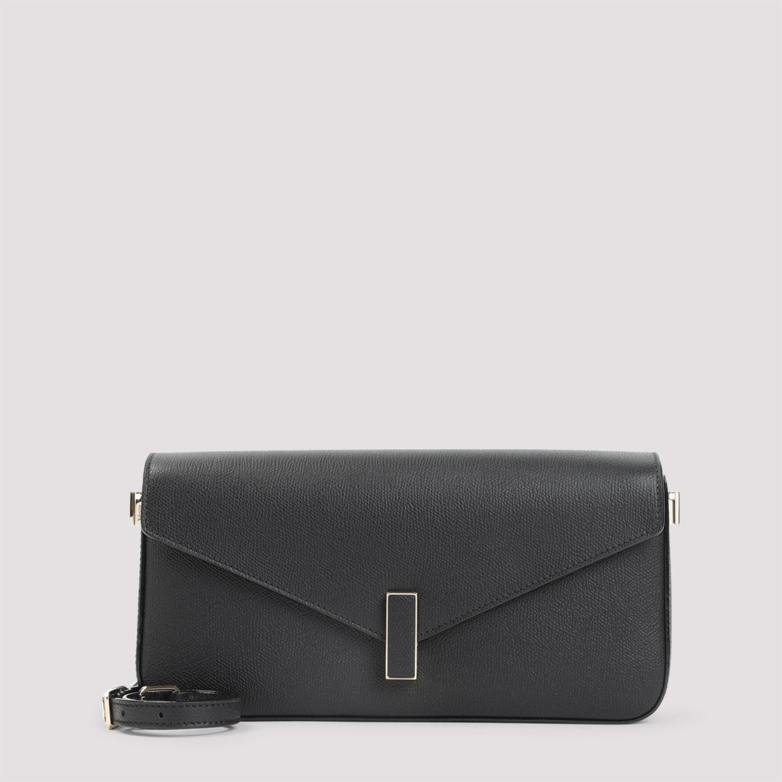 Valextra Black Calf Leather Iside Shoulder Bag