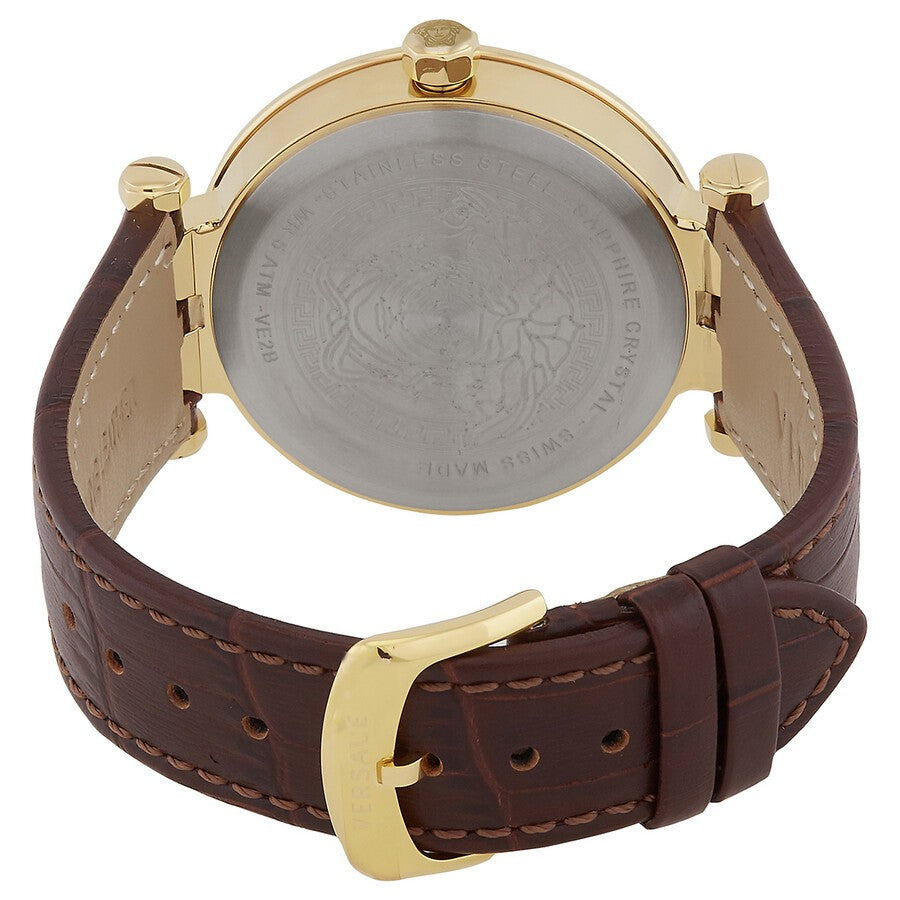 Versace Gold-Toned Stainless Steel Versace V-Race Watch With Sapphire Crystal