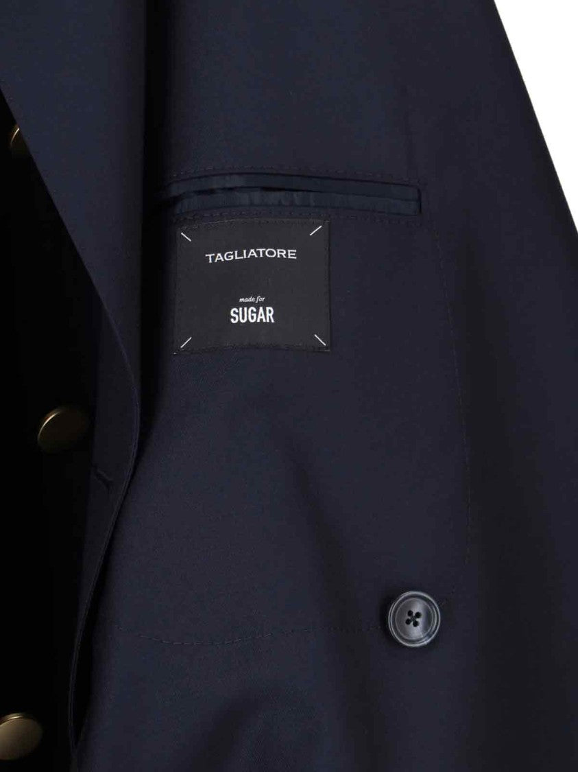 Tagliatore Double-Breasted Blazer – Blue