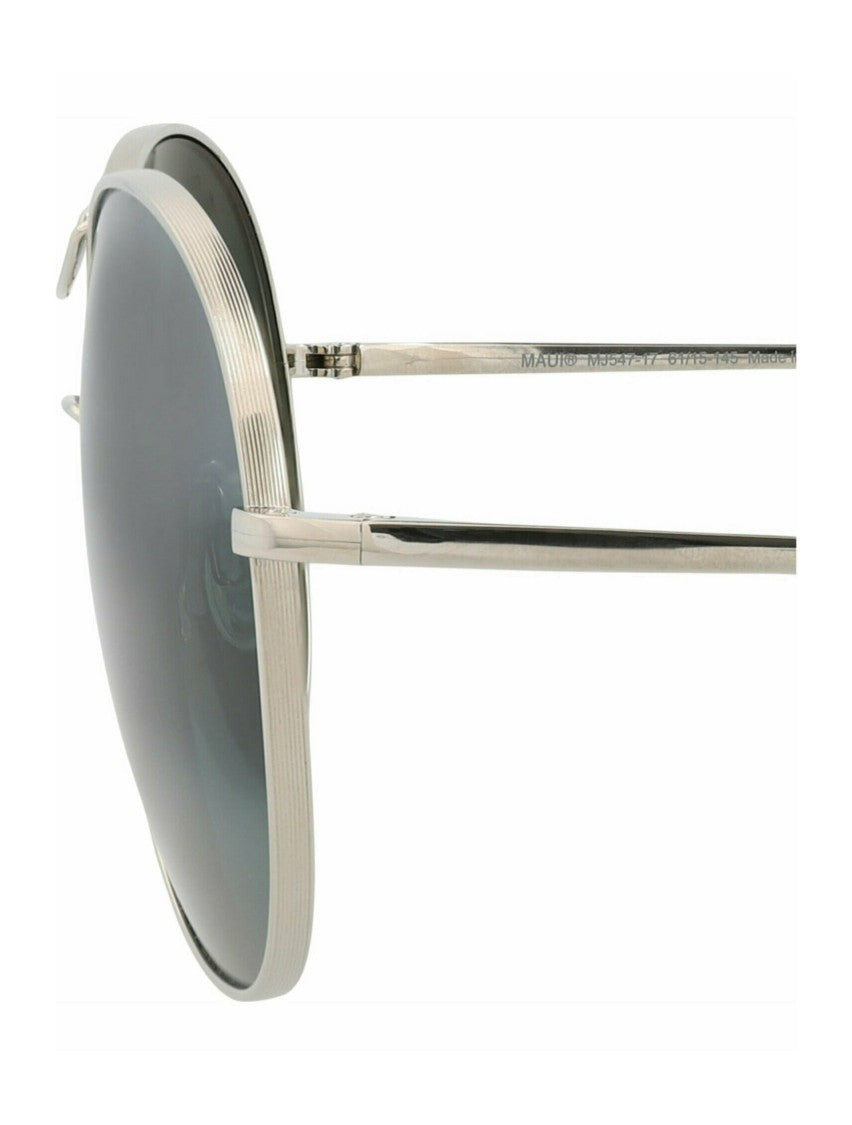 Maui Jim Round-Frame Titanium Sunglasses