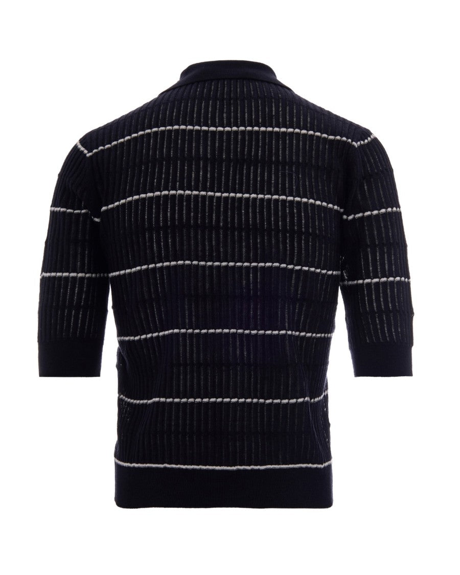 Max Mara Blue Knit Polo