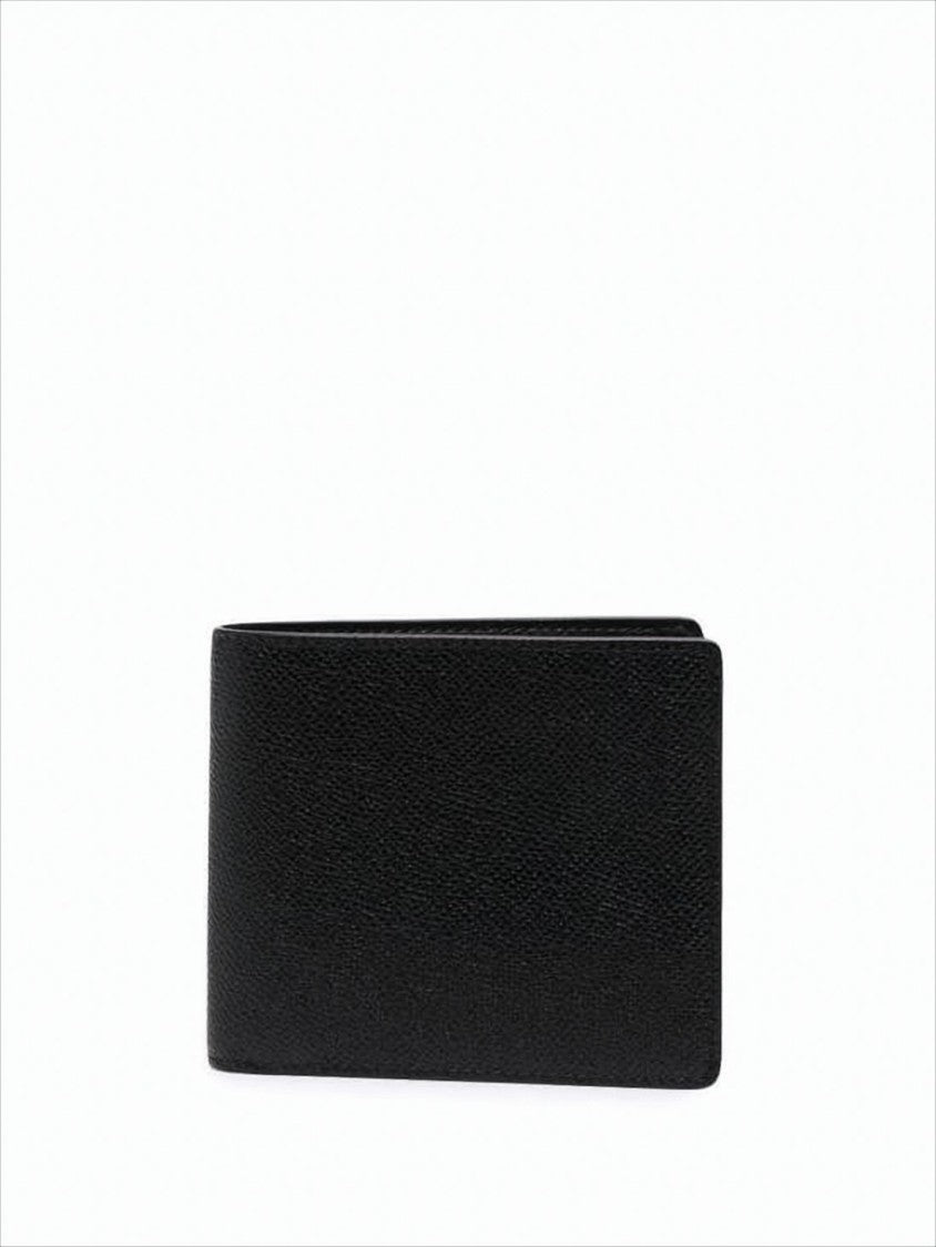 Maison Margiela Textured Calf Leather Bifold Wallet With Signature Stitches