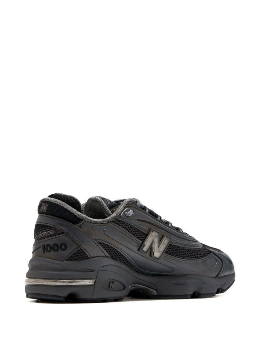 New Balance Dark Grey Mesh Sneakers With Sculpted Midsole