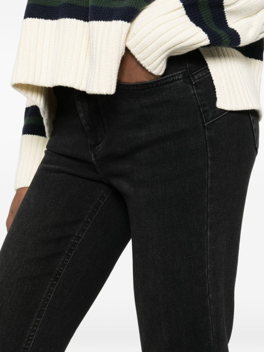 Liu Jo Slim Straight-Leg Jeans With Raw Hem Detail