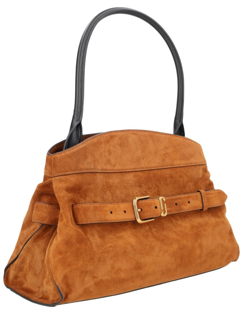 Marc Jacobs Buff Suede Structured Shoulder Bag