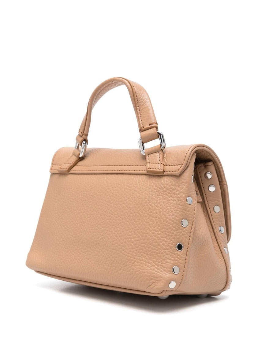 Zanellato Structured Leather Handbag With Pebbled Texture