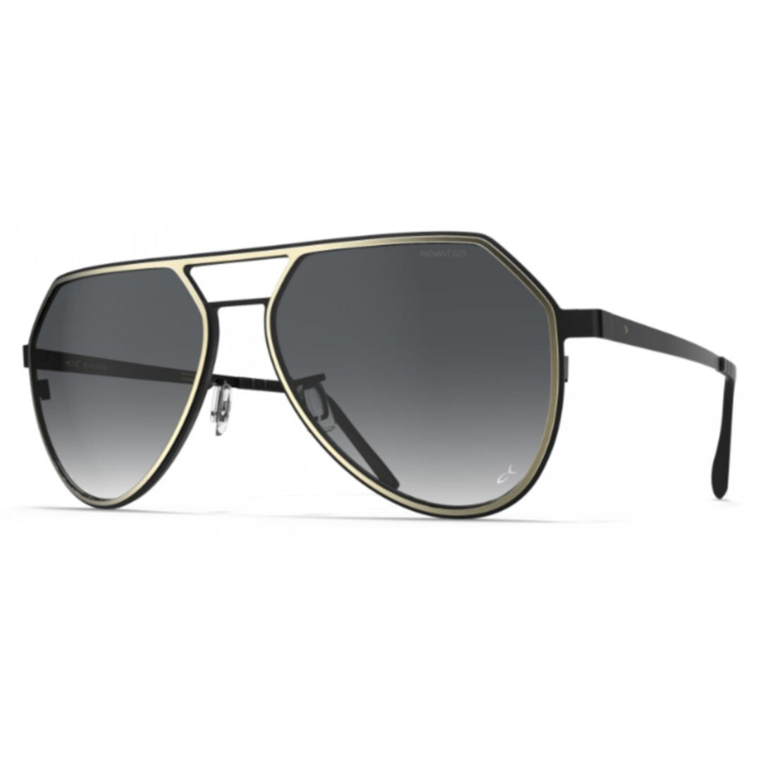 Blackfin Bf1095 Thunder Bay Aviator Sunglasses With Thin Beta Titanium Frame