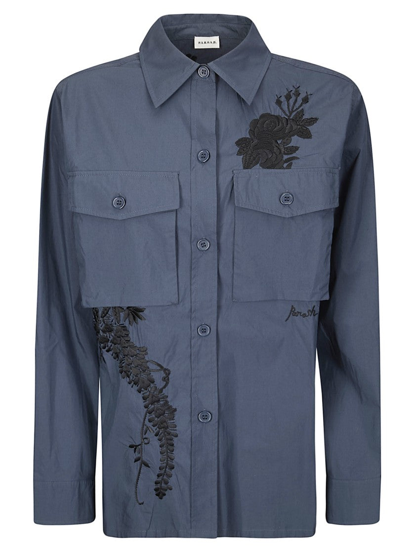 P.A.R.O.S.H. Tailored Shirt With Smooth Texture