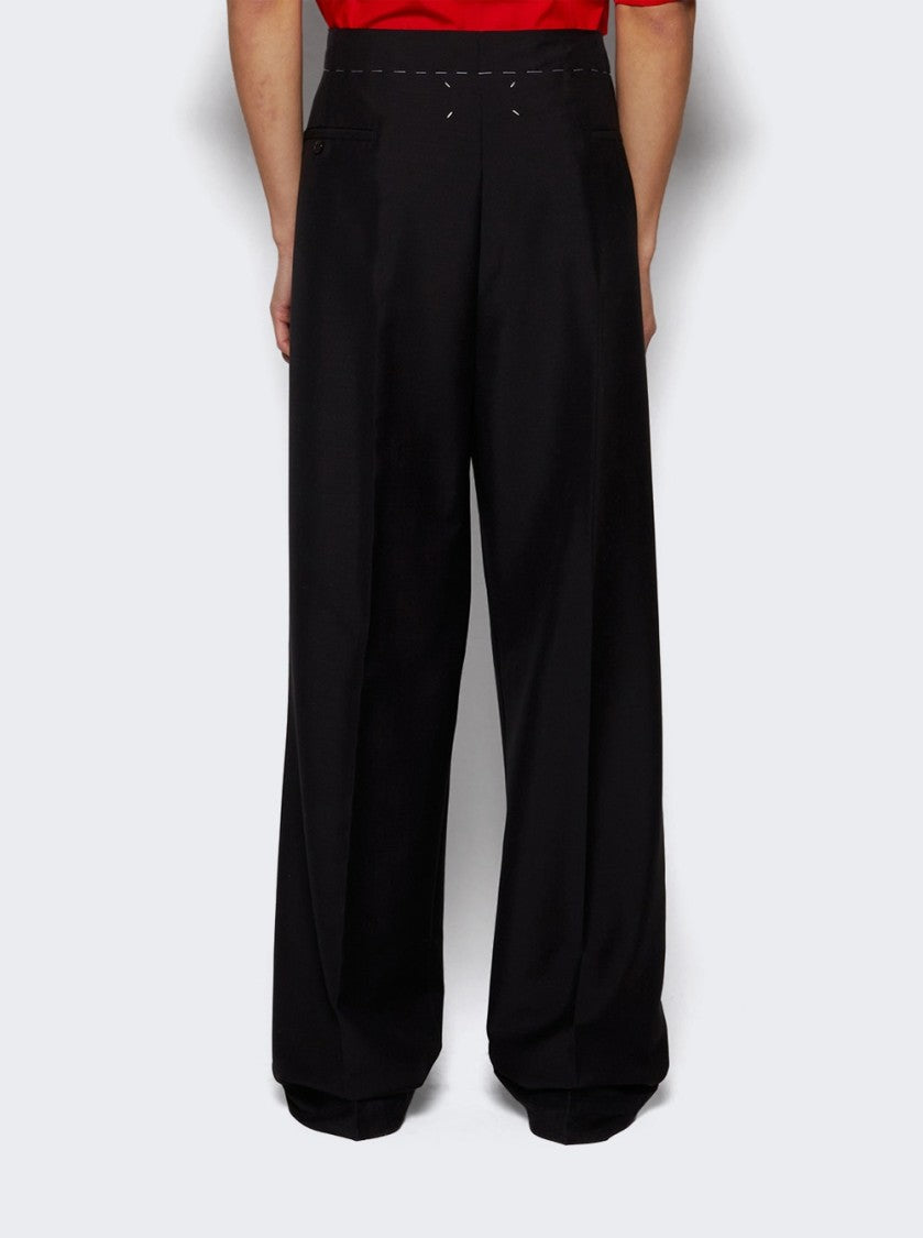 Maison Margiela Black Straight Leg Pants