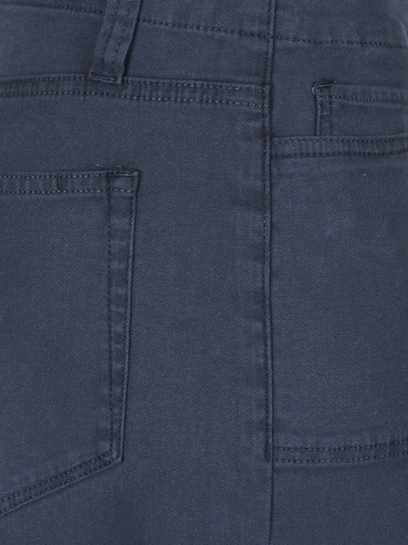 Paige Cropped Wide-Leg Pants With Signature Stitch Pockets
