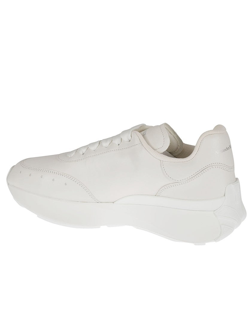 Alexander Mcqueen Smooth Leather Low-Top Sneakers