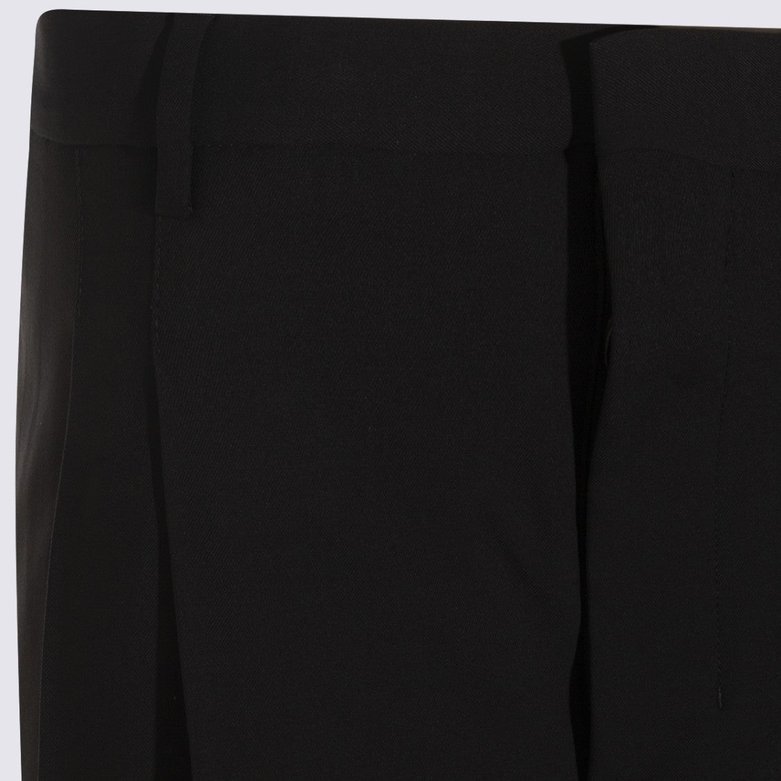 Ami Paris Black Wool Shorts