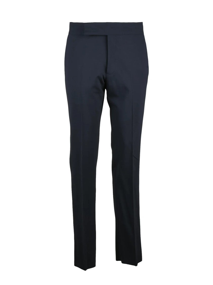 Emporio Armani Tailored Wool Stretch Tuxedo Suit With Satin Lapels
