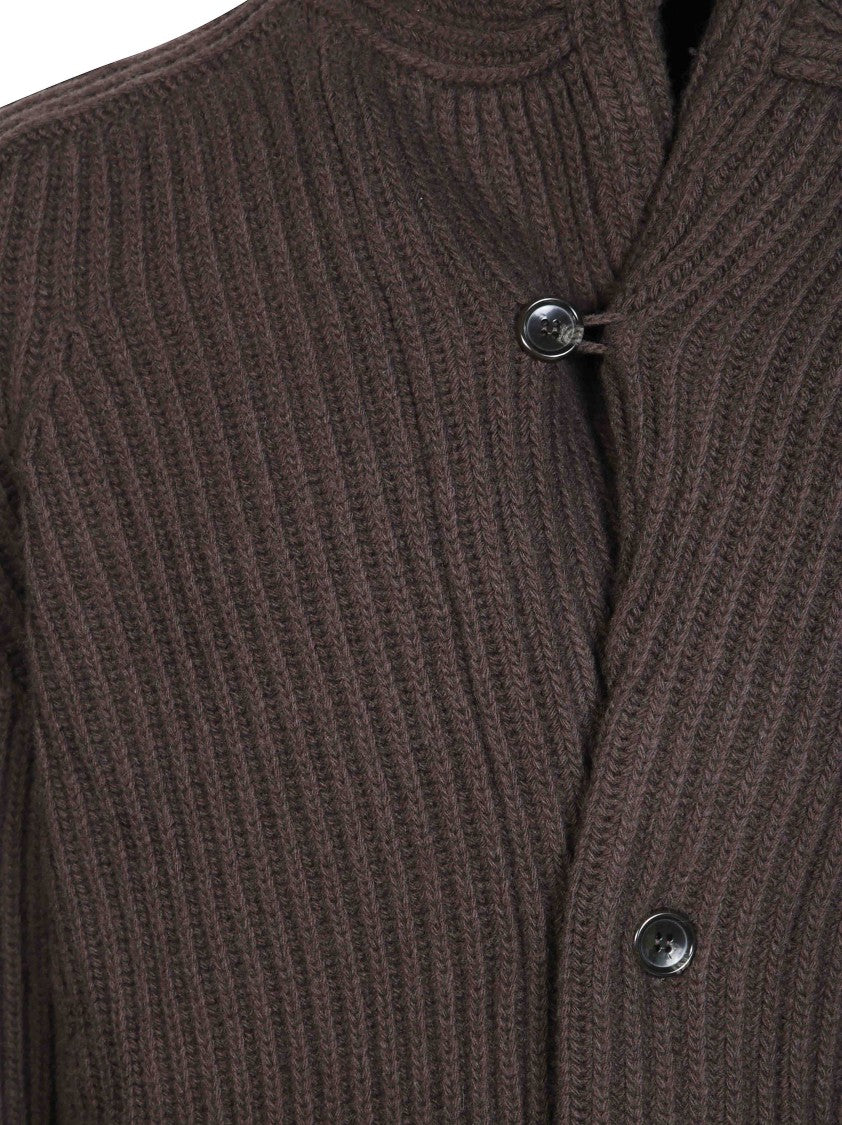Filson Bristol Tacoma Wool Ribbed Knit Cardigan