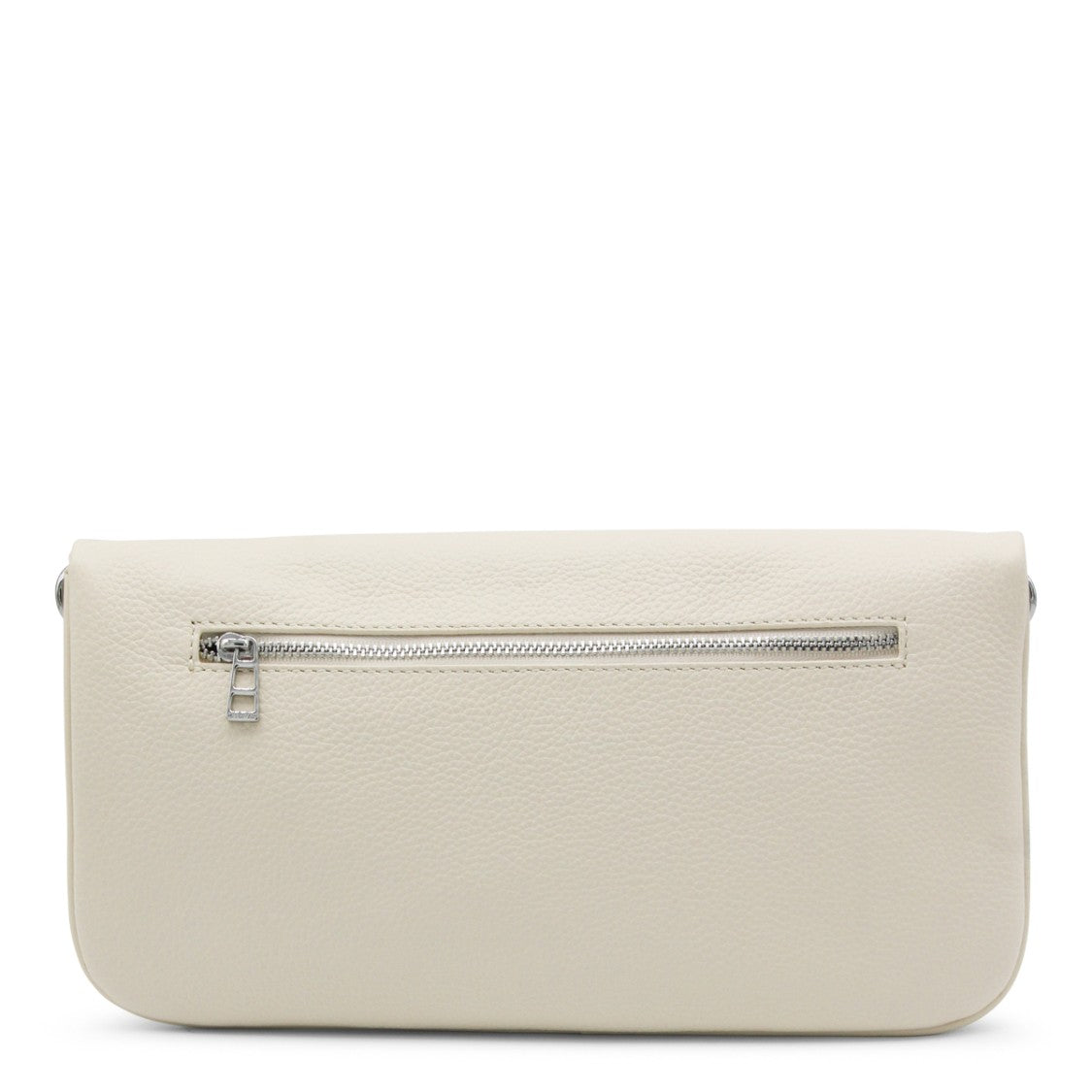 Zadig & Voltaire White Rock Grained Leather Shoulder Bag