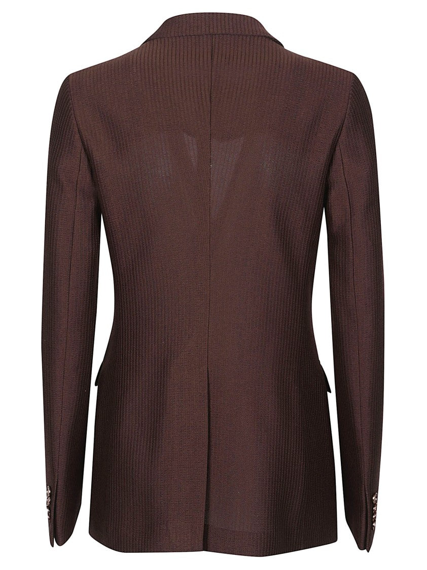 Tagliatore Brown Parigi Double Breasted Cotton Jacket