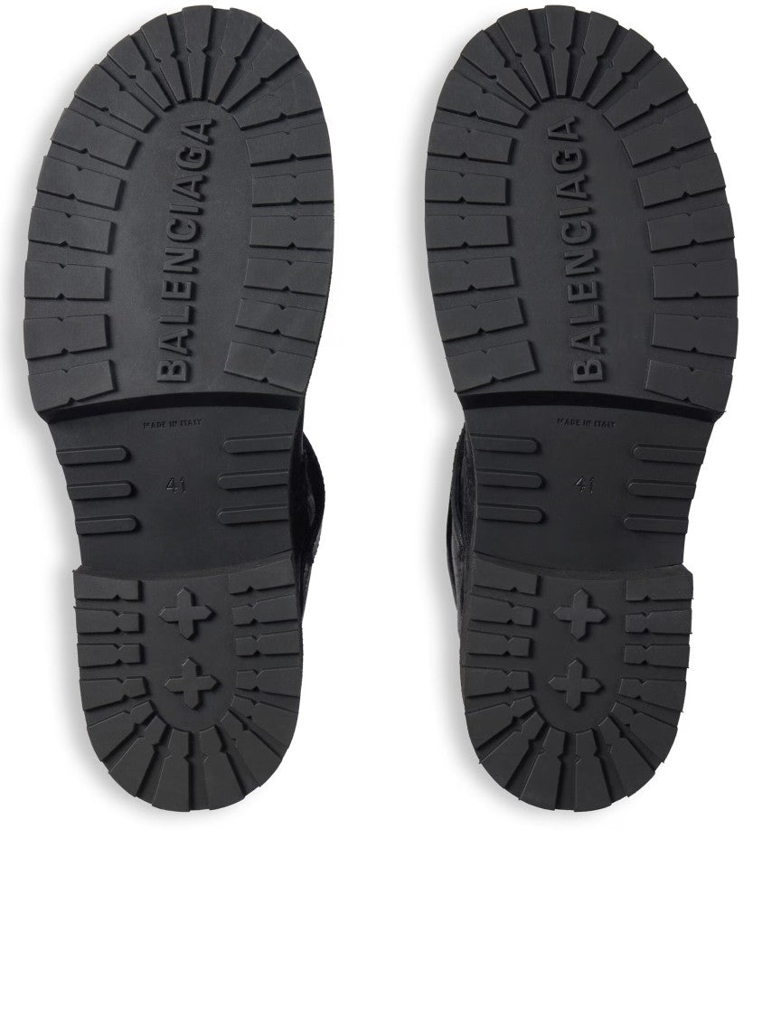 Balenciaga Venom Leather Mid-Calf Boots