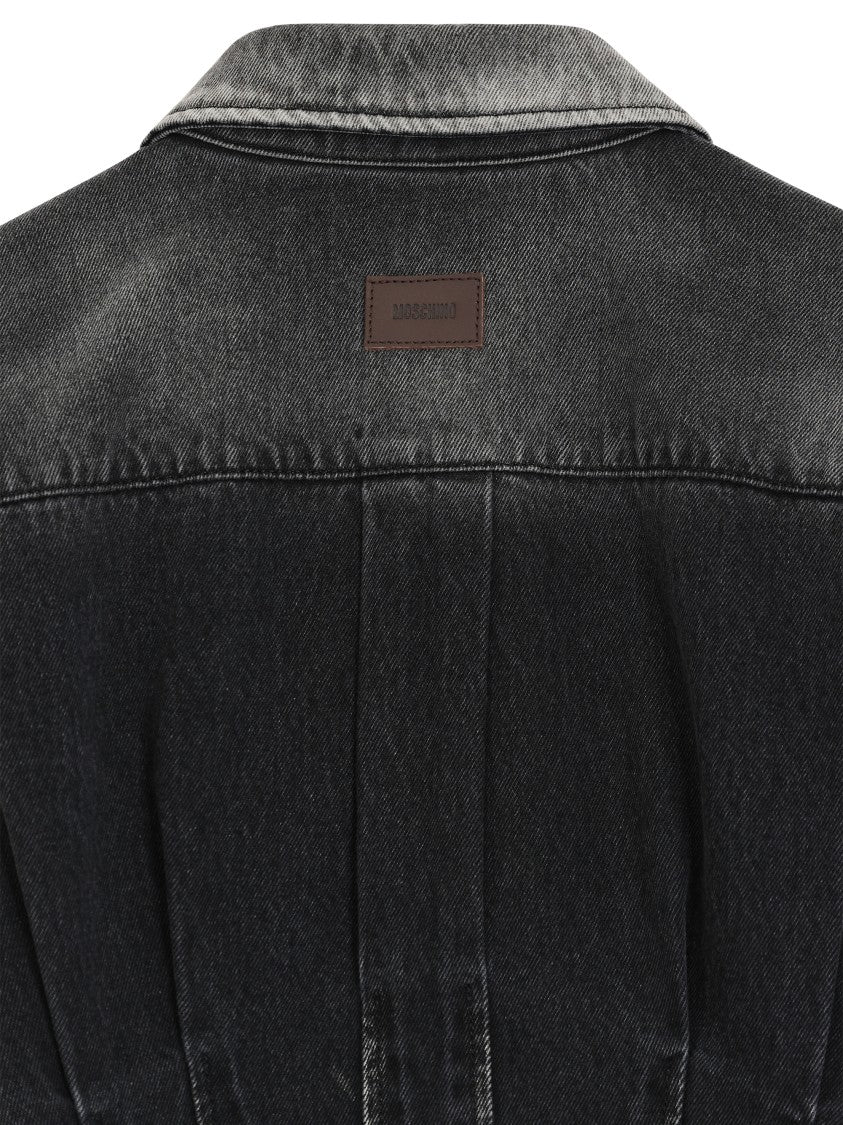 Moschino Classic Black Shirt With Smooth Texture