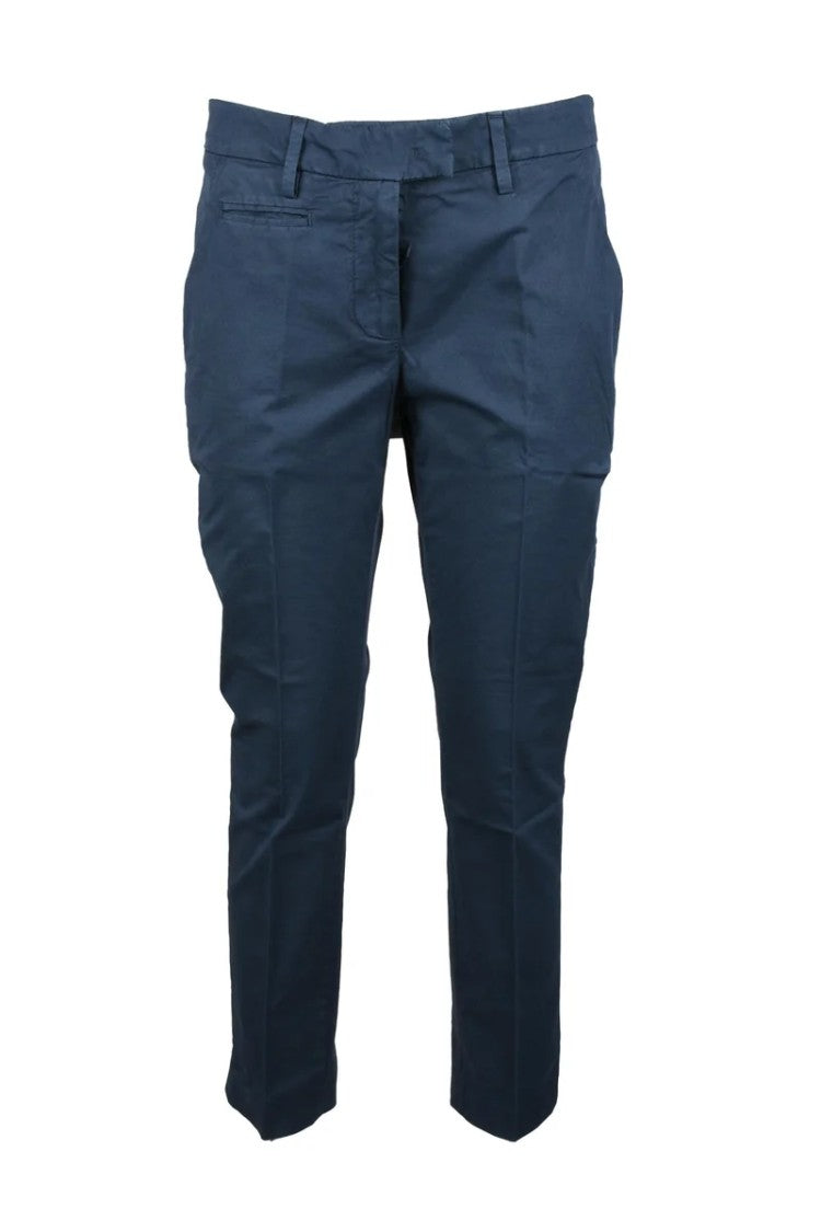 Dondup Blue Stretch Cotton Pants