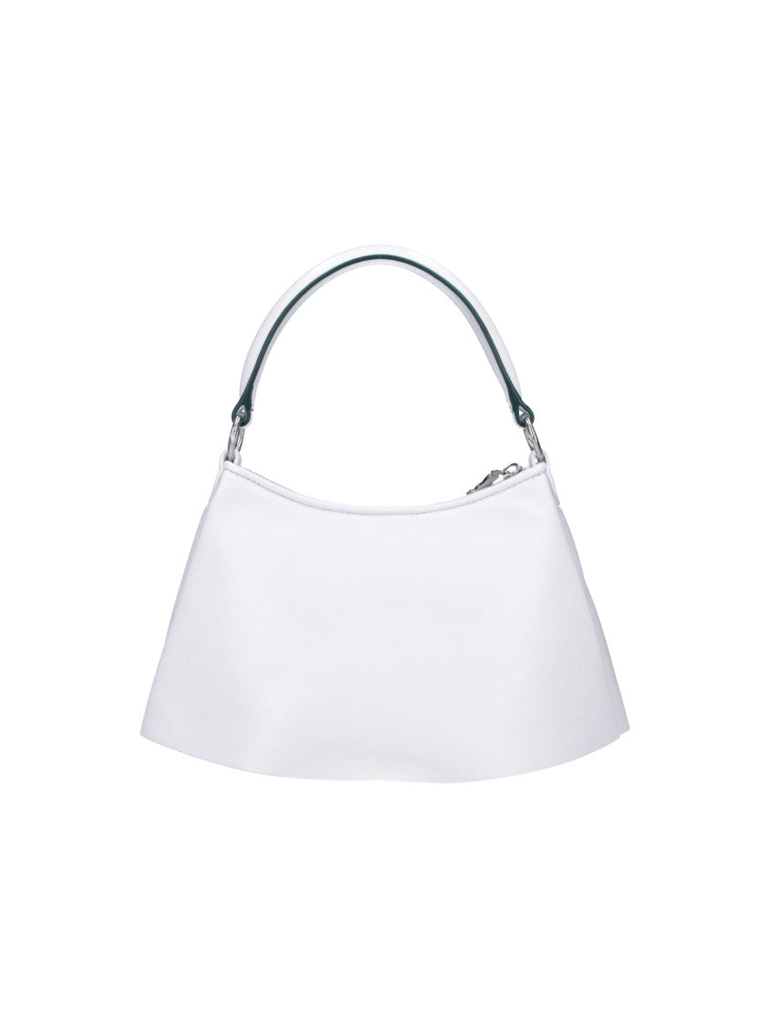 Lacoste White Lenglen Small Contrast Logo Bag