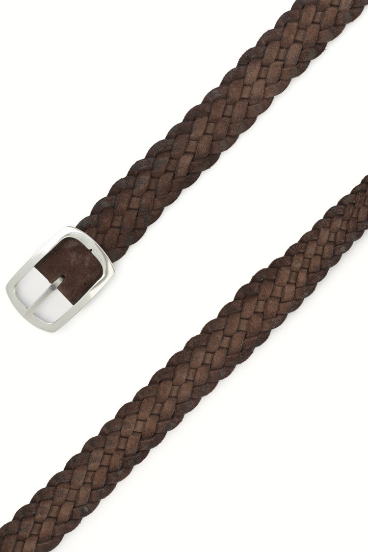 Orciani Reversible Woven Suede Belt